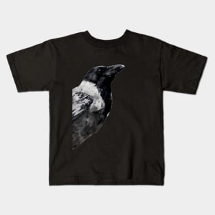 Dramabite Watercolor crow Kids T-Shirt